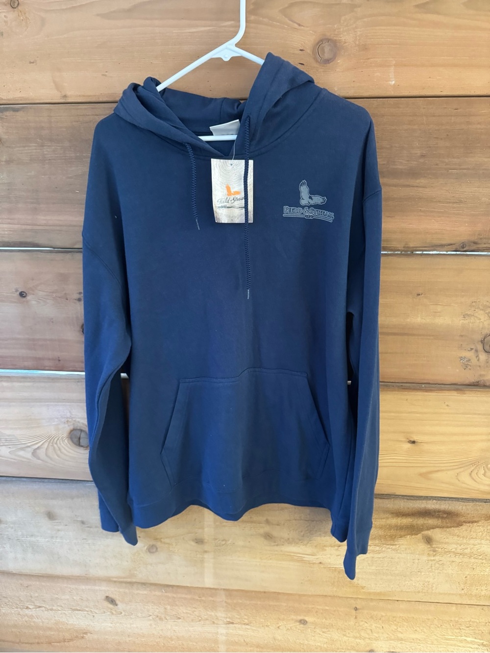 Navy Pullover Hooded Sweatshirt